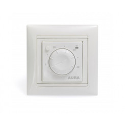 Простой терморегулятор для теплого пола AURA LTC 030 WHITE (белый)