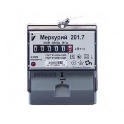 Электросчетчик Меркурий 201.7 5-60А/230В кл.т.1,0 однотарифный мех